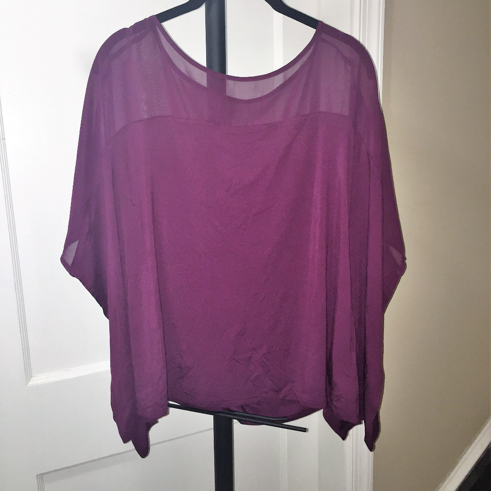 NWOT -Burgundy Women Blouse